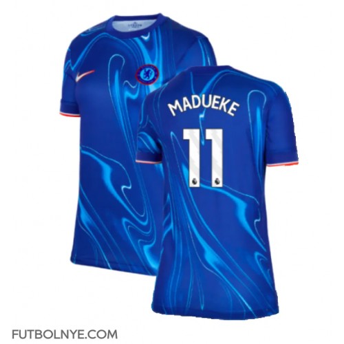 Camiseta Chelsea Noni Madueke #11 Primera Equipación para mujer 2024-25 manga corta